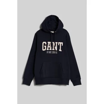 Pánské oblečení MIKINA GANT ARCH HOODIE EVENING BLUE