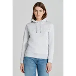 MIKINA GANT REG TONAL SHIELD HOODIE PALE GREY MELANGE