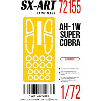 Plastikový model 1/72 Paint mask AH-1W 'Super Cobra' (DREAM M.)