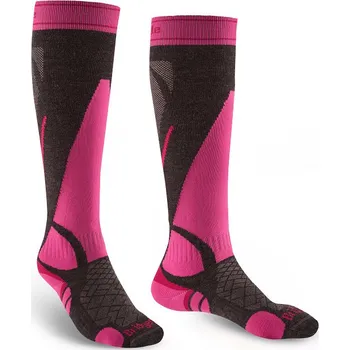 Dámské oblečení Bridgedale Ski Lightweight Women's graphite/pink/388 L ponožky