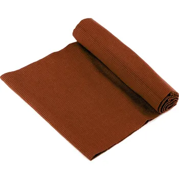 Elastický bavlněný náplet žebrovaný - tunel 16x80 cm, barva 82 (193) hnědá koňak