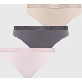 Kalhotky Dámské kalhotky Tommy Hilfiger UW0UW04329 0VW 3 PACK XL Dle obrázku