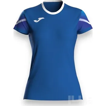 Běžecké oblečení Dámské triko JOMA ELITE XI, barva tmavě modrá - zářivě zelená, velikost L