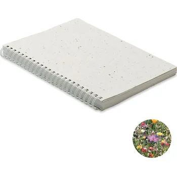 Zápisník Zápisník A5, semínka v deskách Seed ring