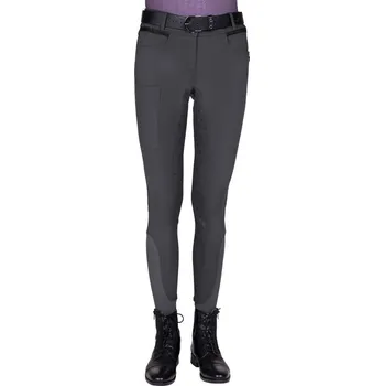 Jezdecké kalhoty QHP Rajtky Fayen QHP, s gripem, zateplené, dámské, ash 42