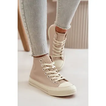 Dámské tenisky Dámské Tenisky Z Eko Kůže Big Star OO274934 Barva: Béžová, Velikost: 36