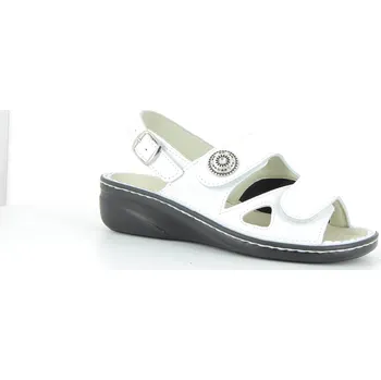 Dámské pantofle VAROMED - dámské pantofle s páskem ISABELLE - bílá Velikost: 37