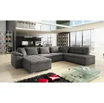 Rohová sedací souprava NELLI 2 - tmavá šedá, levý roh