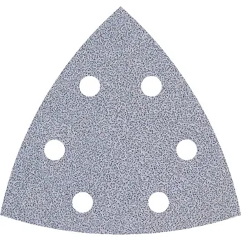 Brusný papír Wolfcraft 1162000 brusný papír pro delta brusky na suchý zip, s otvory Zrnitost 80 Rozměr přes roh 95 mm 5 ks