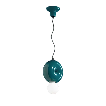 Ferroluce Závěsné svítidlo BUMBUM, ∅ 25 cm, 1xE27 Barva: Olivová zelená