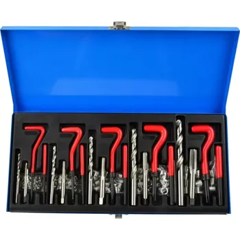 Závitořezný nástroj GEKO G02790 Sada na opravu závitů, M5-M12, 131 ks