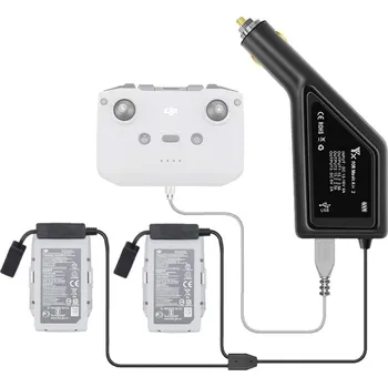 Dron SunnyLife Nabíječka baterií na DJI Mavic AIR 2 (AIR 2S) do auta, autonabíječka, do zapalovače