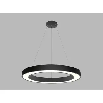 LED2 Stmívatelný LED lustr SATURN Varianta: Ø 800mm, 80W, 4400lm, 3000K/4000K, černá, DALI