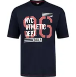 ADAMO tričko pánské BRKLN nadměrné velikosti 4XL tmavě modrá