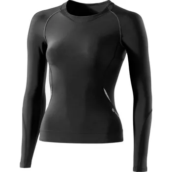 SKINS A400 Womens Black/Silver Top Long Sleeve LA