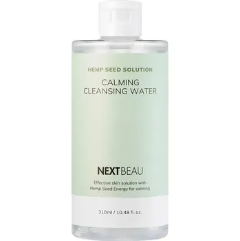 NEXTBEAU Hemp Seed Solution Calming Cleansing Water - Zklidňující čistící micelární voda s olejem z konopných semínek | 310ml