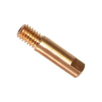 Stavební hořák Špička E-Cu závit M6 x ∅ 6 mm délka 16/25 mm pro drát ∅ 1,0 mm