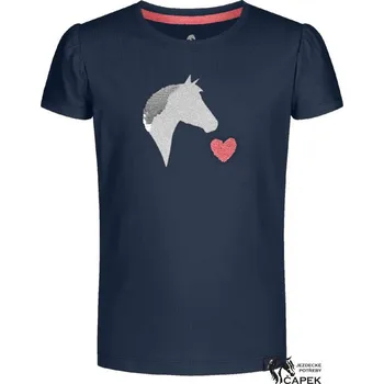 Dětské tričko Waldhausen -LUCKY LILY- - Tm. modrá - 116/122