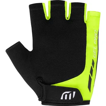 Cyklistické rukavice Wista - rukavice, černá/žlutá fluo Velikost: S