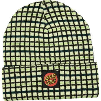 Čepice santa cruz Kulich swindler beanie matcha stripe