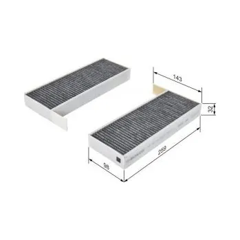 Kabinový filtr Kabinový filtr Peugeot 308 SW II (LC_, LJ_, LR_, LX_, L4_) Bosch - 1.2THP110, 1.2THP130, -