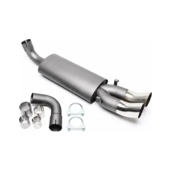 Tlumič výfuku Sportovní tlumič výfuku 2x76mm Audi Coupe (89) - 1.8+2.0+2.3l --