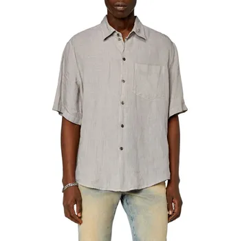 KOŠILE DIESEL S-EMIL-SHORT SHIRT FROST GRAY