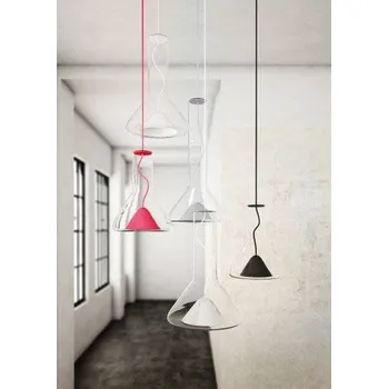 BROKIS Skleněné závěsné svítidlo Whistle Varianta: Ø 300 x 400 mm