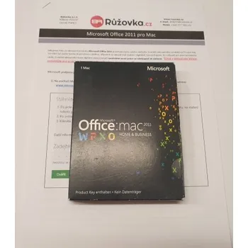 Microsoft Office 2011 Home & Business MAC, Software Certifikát pravosti MICROSOFT
