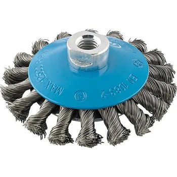 Miskový kartáč ocel m14 splétaný 115x mm format