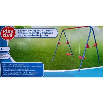 Dětská houpačka Playtive Dětská zahradní houpačka 373599, modrá/červená