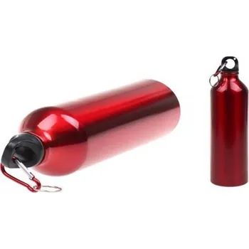 Láhev Lahev na vodu s karabinou červená