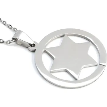 Přívěsek Ocelový přívěsek hvězda / hexagram Xena