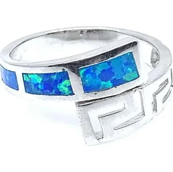 Řetízek Šperky Jan Kos Jan Kos jewellery Stříbrný prsten s modrým opálem 12118851