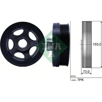 Řemenice, klikový hřídel INA 544 0183 10