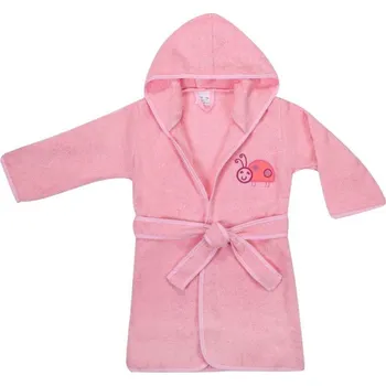 Chlapecký župan Dětský froté župan DuetBaby Pink Ladybug