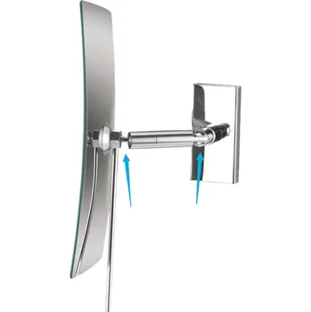 Zrcátko kosmetické Bemeta s kloubem 360° 245 x 130 mm chrom