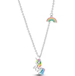 Stříbrný náhrdelník jednorožec Rayen