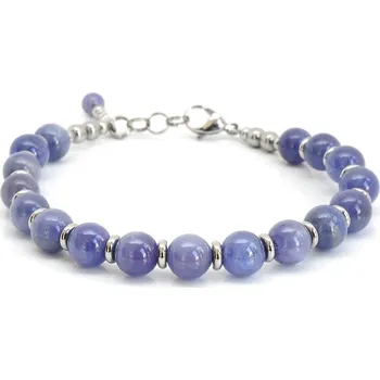 Náramek Náramek tanzanit přírodní Tianina - S ocelovými plíšky