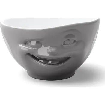 Miska "Mrkající" v šedé barvě, 500 ml