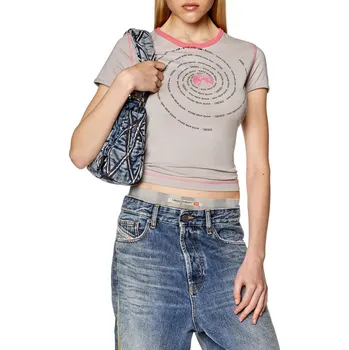 TRIČKO DIESEL T-UNCUTIE-LONG-L3 T-SHIRT OPAL GRAY