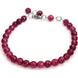 Náramek rubín 6 mm Romeo