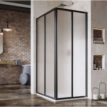 Ravak Sprchový kout Supernova SRV2+SRV2 SRV2+SRV2 80x80 195, černá+grape 14V403O2ZGS + voucher# Dodatečná sleva 5% kód: KOUPELNA