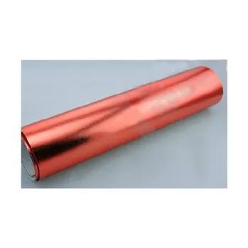 Polep vozidla Chromovaná broušená červená auto wrap fólie 152x2000cm - interiér/exteriér