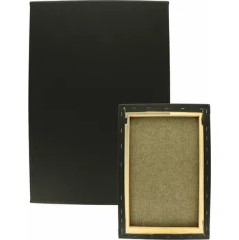 Malířské plátno Černé malířské plátno na rámu 40 x 60 cm