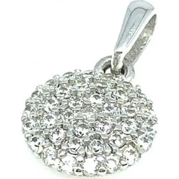 Přívěsek Diante Zlatý přívěsek s bílým kamenem 59632700