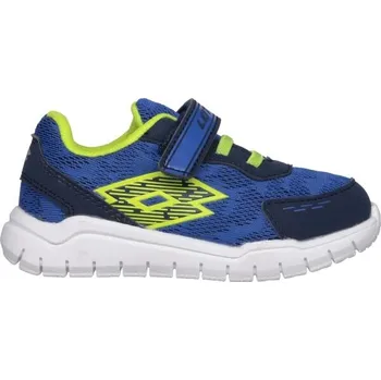 Dětská sportovní obuv Dětská sportovní obuv Lotto SPEEDEVO 600 AMF II INF S 21 Modrá, Tmavě modrá, Žlutá, Bílá