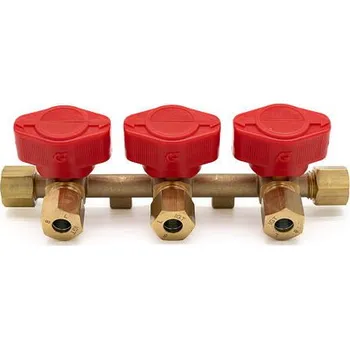 Plynová hadice Plynový trojventil IGT, průměr trubky 8 mm