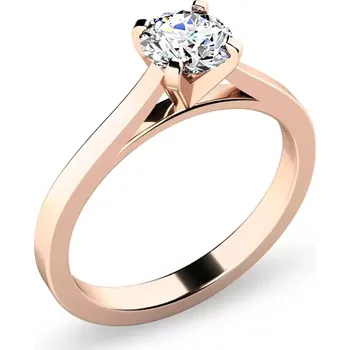 Prsten Dámský prsten růžové zlato 585/1000 přírodní diamant 0.90 ct G/SI 10966-CV-DIA velikost 45