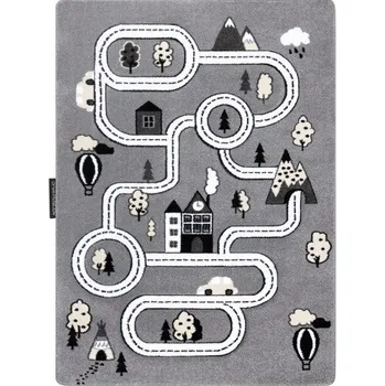 Koberec Dětský kusový koberec Petit Town streets grey 120x170 cm